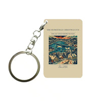Thumbnail for VINTAGE G4449 - The Homefield Christmas Eve - Designed Key Chain design on beige