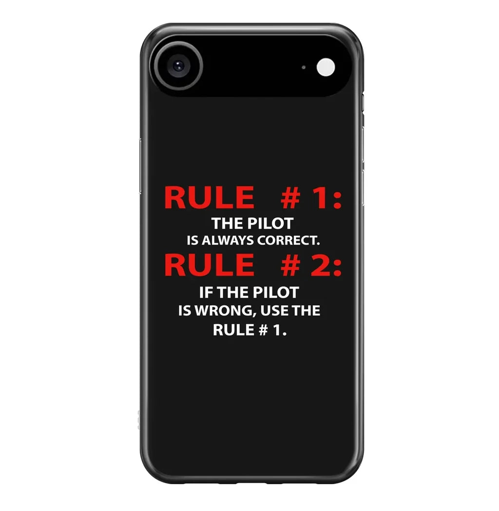 Rule 1 - Pilot is iPhone Case - view 2
