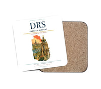 Thumbnail for Dresden Airport (DRS) design on white 1 piece coaster