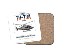 Thumbnail for Leonardo TH-73A Thrasher design on white 1 piece coaster