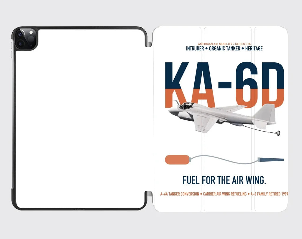 KA-6D Intruder design on white ipad tablet case