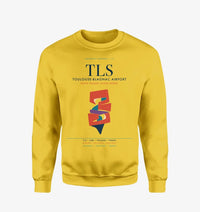 Thumbnail for Toulouse-Blagnac Airport (TLS) design on yellow sweatshirt