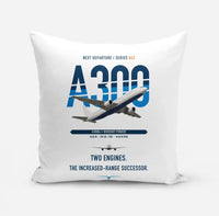 Thumbnail for Airbus A300B4 design on white pillow