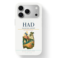 Thumbnail for Halmstad Airport (HAD) design on white iPhone 17 Pro MagSafe case