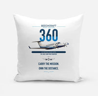 Thumbnail for Beechcraft King Air 360 design on white pillow