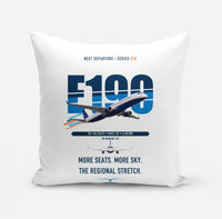 Thumbnail for Embraer E190 design on white pillow