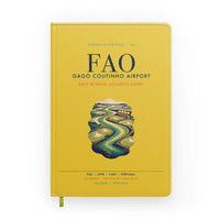 Thumbnail for Gago Coutinho Airport Faro (FAO) design on yellow notebook