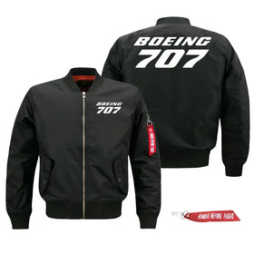 Boeing 707 Text Pilot Jackets (Customizable)
