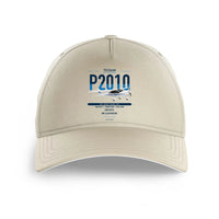 Thumbnail for Tecnam P2010 design on beige printed hat