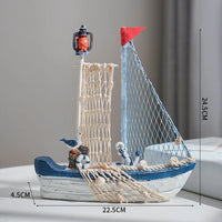 Thumbnail for Sailboat Lights Nautical Wooden Model - view 2