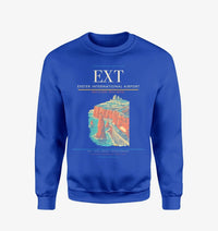 Thumbnail for Exeter International Airport (EXT) design on blue sweatshirt