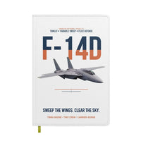 Thumbnail for F-14D Tomcat Sweep The Wings Clear The Sky design on white notebook