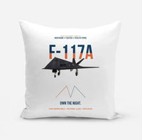 Thumbnail for F-117A Nighthawk Own The Night design on white pillow