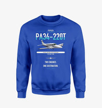 Thumbnail for Piper PA-34-220T Seneca V design on blue sweatshirt