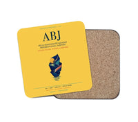Thumbnail for Félix Houphouët-Boigny International Airport (ABJ) design on yellow 1 piece coaster
