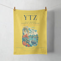 Thumbnail for Billy Bishop Toronto City Airport (YTZ) design on yellow towel