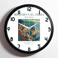 Thumbnail for REGGIO CALABRIA - Poster - Wall Clock Framed - White