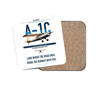 Thumbnail for Aviat Husky A-1C-180 design on white 1 piece coaster