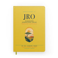 Thumbnail for Kilimanjaro International Airport (JRO) design on yellow notebook