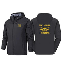 Thumbnail for Don't Disturb I'm Flying Rain Jacket - view 2