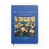 Thumbnail for VINTAGE G4375 - The Control Tower Tea - Designed Notebooks design on blue