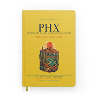 Thumbnail for Phoenix Sky Harbor International Airport (PHX) design on yellow notebook