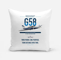 Thumbnail for Beechcraft Baron G58 design on white pillow