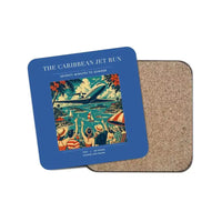 Thumbnail for The Caribbean Jet Run - Designed Coasters design on blue 1-piece