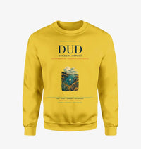 Thumbnail for Dunedin Airport (DUD) design on yellow sweatshirt
