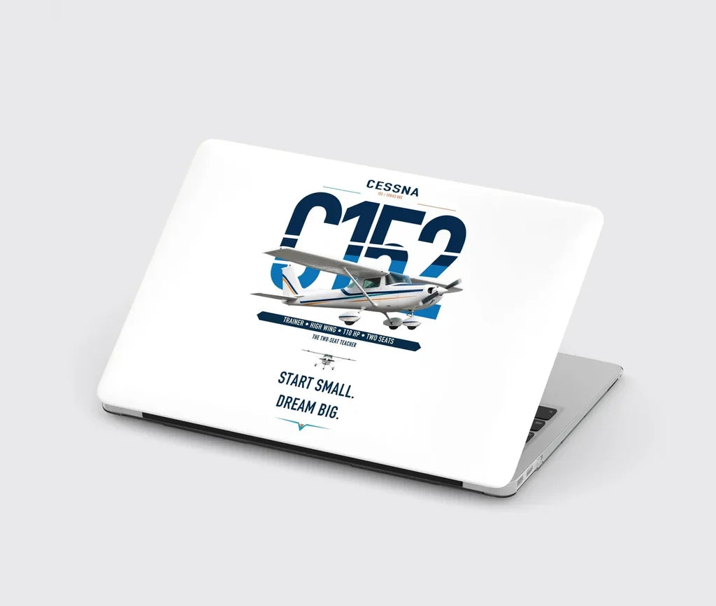 Cessna 152 design on white MacBook case