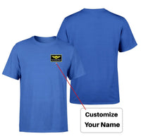 Thumbnail for Custom Name with Special Badge aviation t-shirt