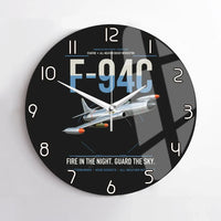 Thumbnail for F-94C Starfire design on black no frame wall clock