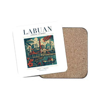 Thumbnail for LABUAN - Poster - Coaster - White
