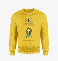 Thumbnail for San José Mineta International Airport (SJC) design on yellow sweatshirt