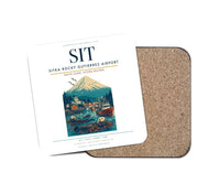 Thumbnail for Sitka Rocky Gutierrez Airport (SIT) design on white 1 piece coaster