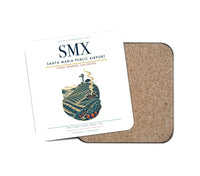 Thumbnail for Santa Maria Public Airport (SMX) design on white 1 piece coaster