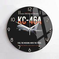 Thumbnail for KC-46A PEGASUS design on black no frame wall clock