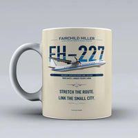 Thumbnail for Hiller FH-227B Mug design on beige fairchild