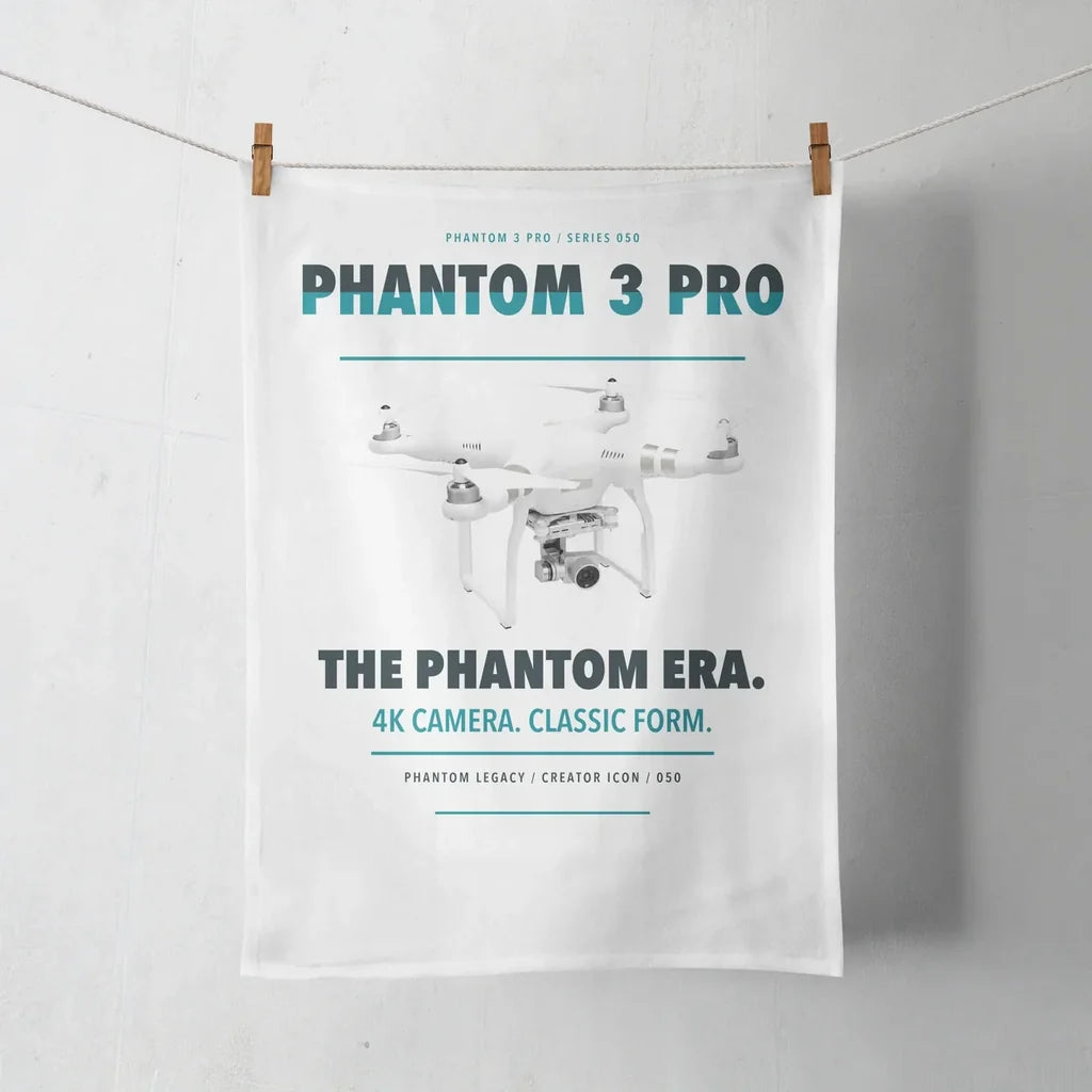 DJI Phantom 3 Professional design on white towel