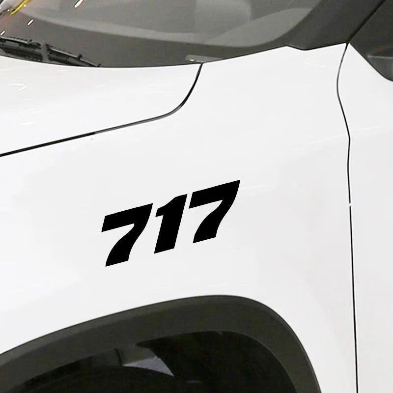 Boeing 717 Car Sticker - view 2