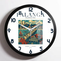 Thumbnail for PALANGA - Poster - Wall Clock Framed - White