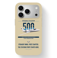 Thumbnail for Cessna Citation 500 - Citation I design on beige magsafe iphone case, for iPhone 17 Pro