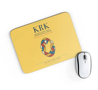 Thumbnail for Kraków John Paul II International Airport (KRK) design on yellow rectangle mouse pad