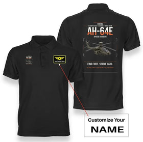 Boeing AH-64E Apache Guardian Premium Polo T-Shirts