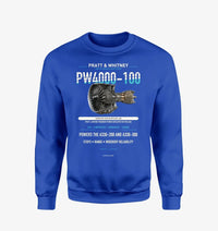 Thumbnail for PW4000-100 design on blue sweatshirt