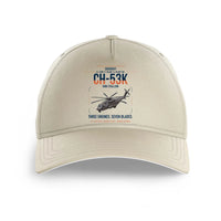 Thumbnail for Sikorsky CH-53K King Stallion design on beige printed hat