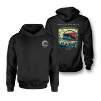 Thumbnail for VINTAGE G4460 - The Delta Wing Debut - Double-Side Hoodie design on black double side