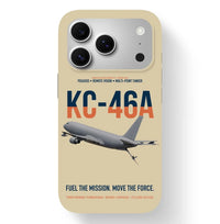 Thumbnail for KC-46A PEGASUS design on beige magsafe iphone case, for iPhone 17 Pro