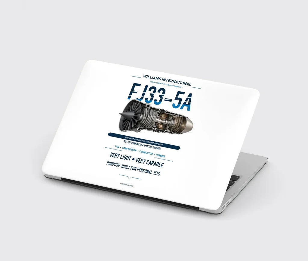 FJ33-5A design on white MacBook case