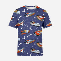 Thumbnail for Spaceship & Stars 3D T-Shirt - view 2